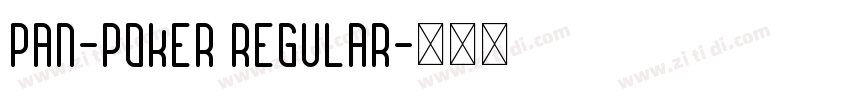 pan-poker Regular字体转换